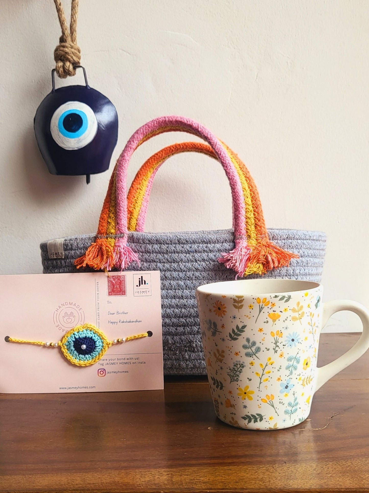 Gift for brother - Evil Eye set of 4 (Spring) - jasmeyhomes