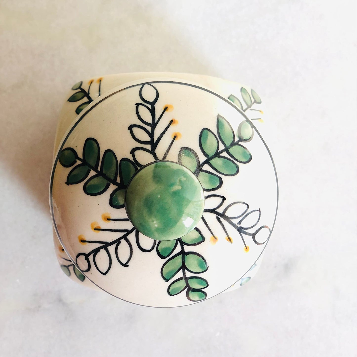 Hand painted Multiutility Storage Jar and Container with Airtight Lid - jasmeyhomes