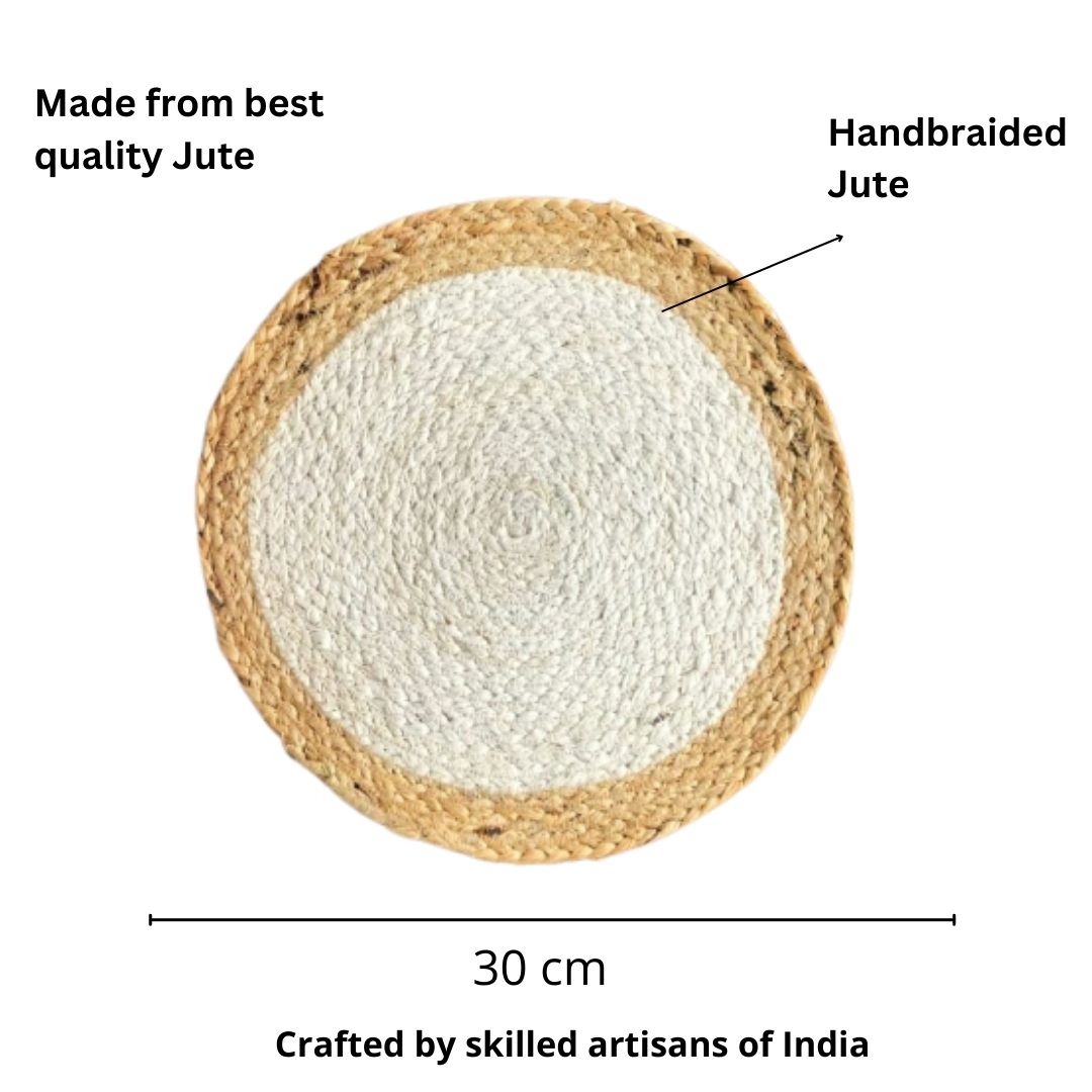 White Single Ring Table Placemats - jasmeyhomes