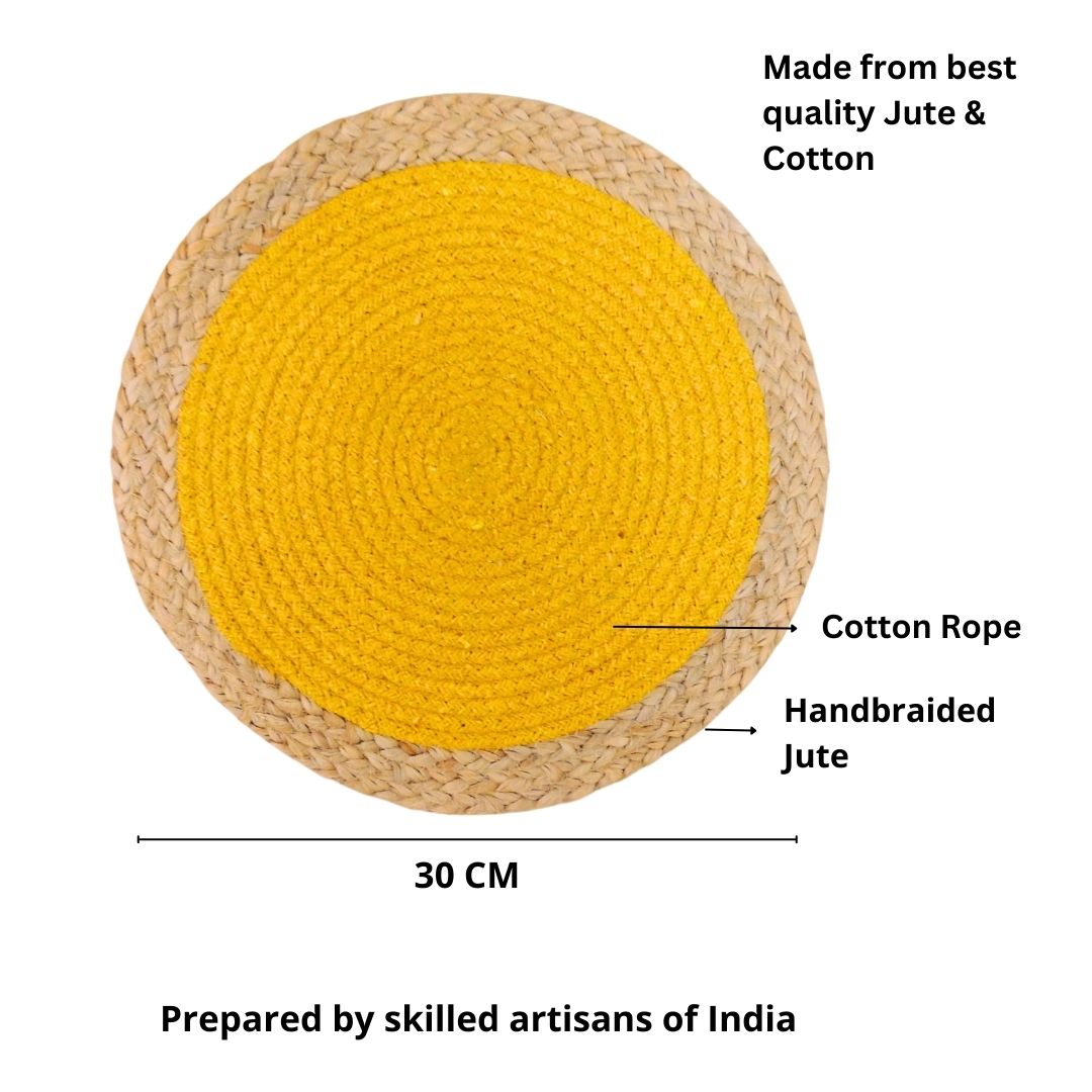 Yellow Single Ring Table Placemat - jasmeyhomes