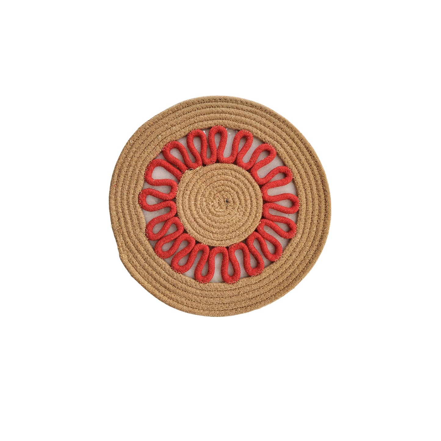 Set of 2 Whirlwind Table Placemat - Red - jasmeyhomes