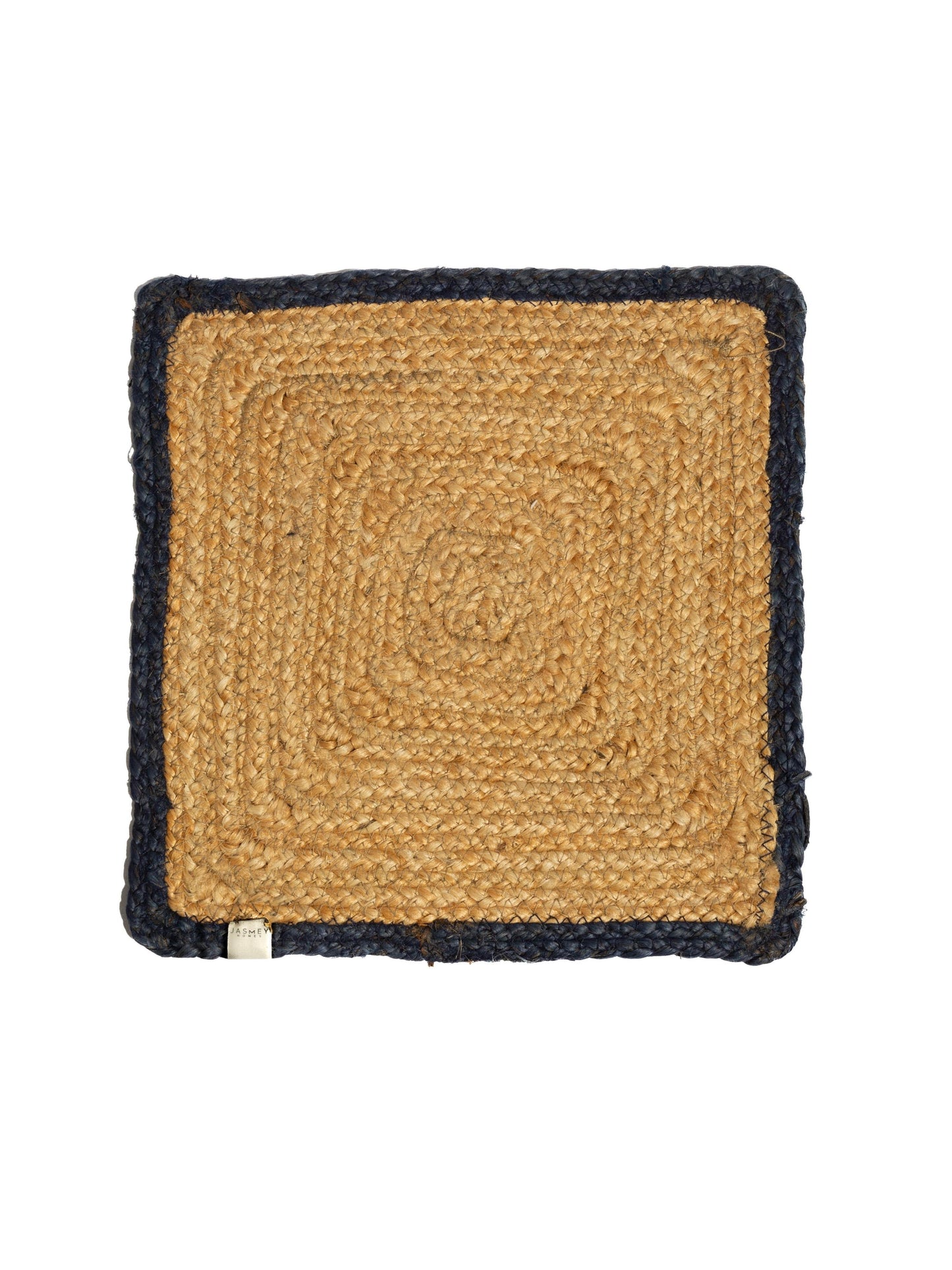 Upper Crust Square Jute Mats - Blue - jasmeyhomes