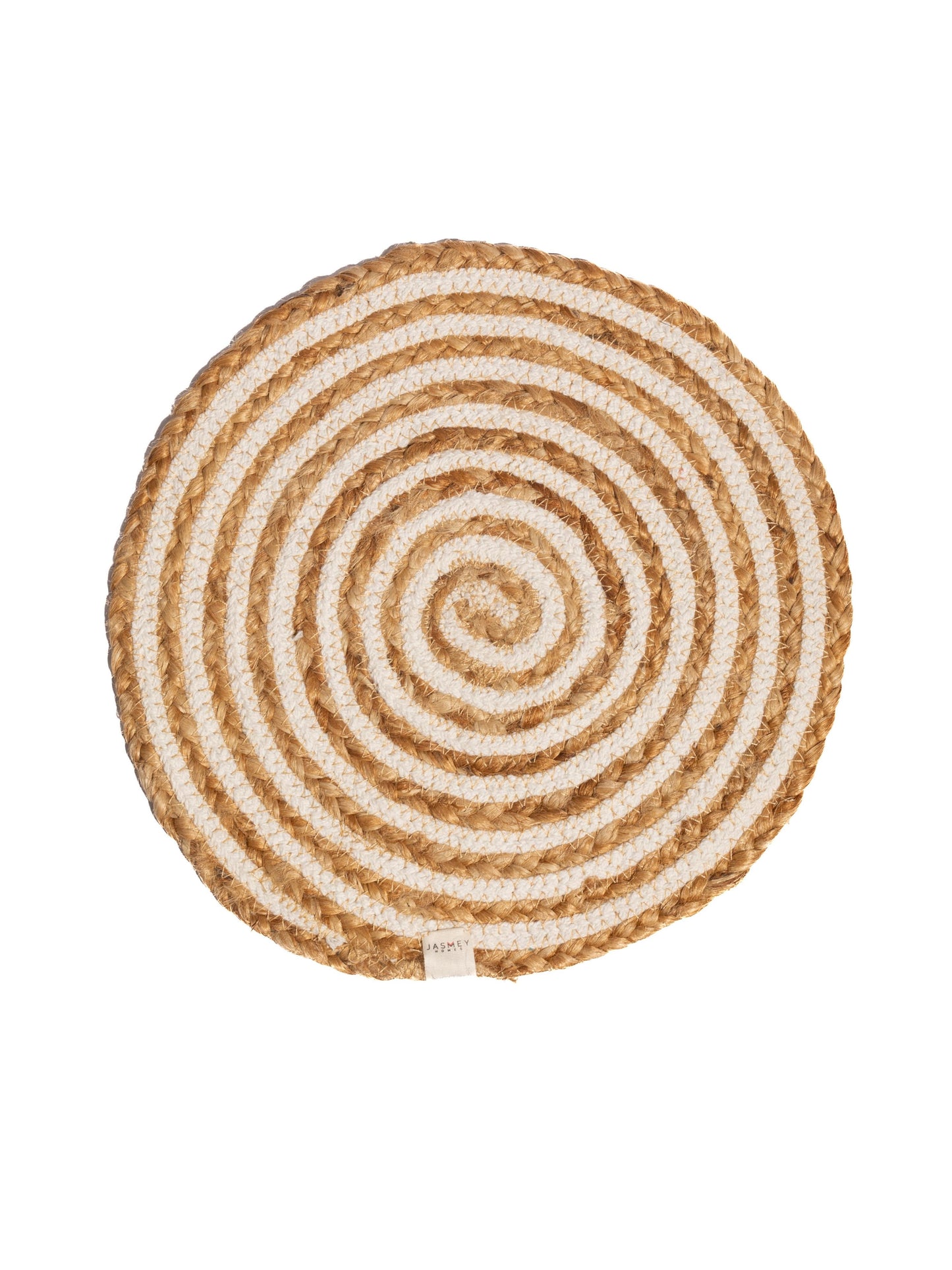 Spiral Jute Placemats - White - jasmeyhomes