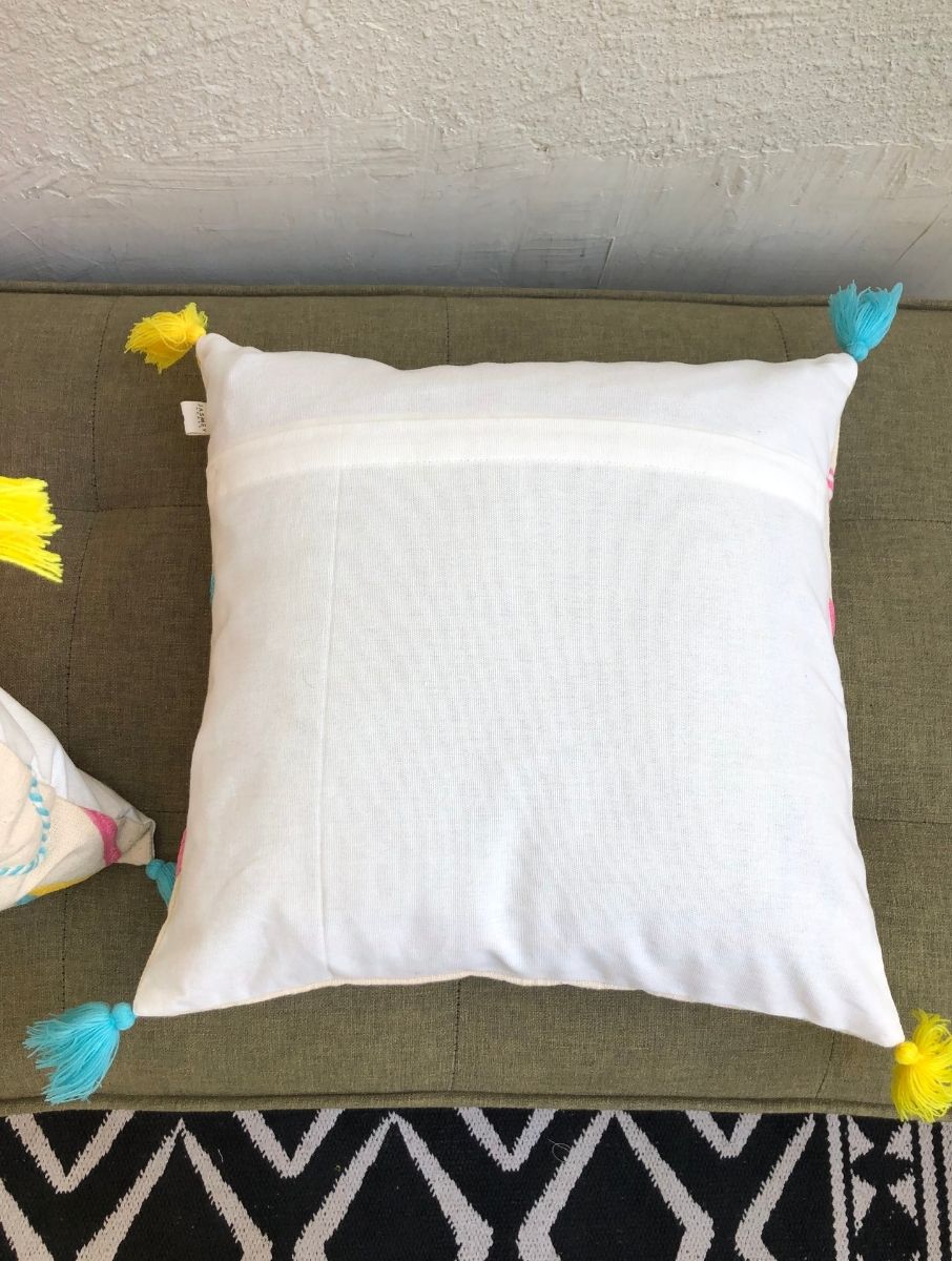 Embroidered Cushion Cover - Chevron - jasmeyhomes