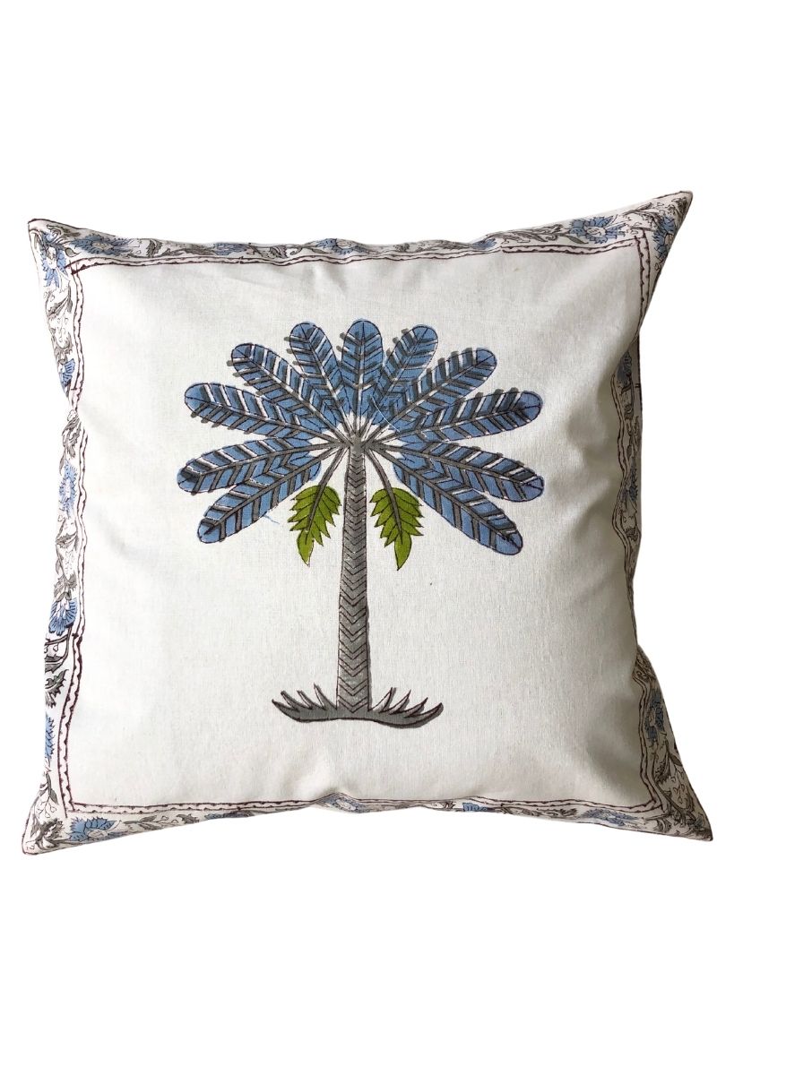 Blocked Cushion Cover - Coconut Tree - jasmeyhomes
