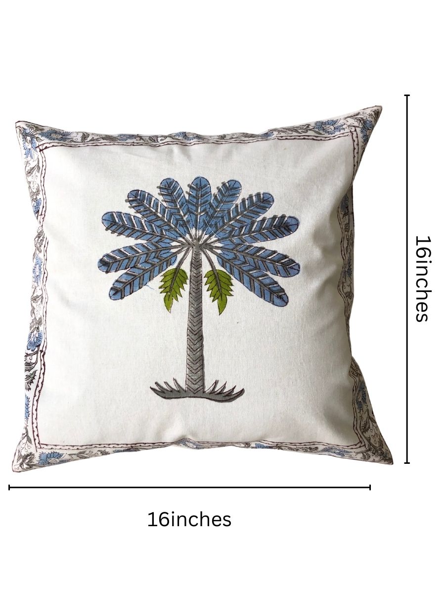 Blocked Cushion Cover - Coconut Tree - jasmeyhomes