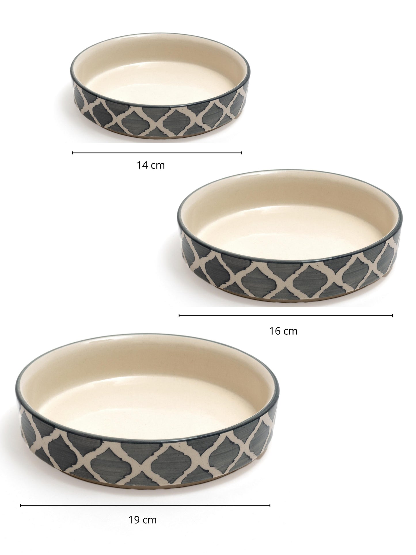 IKAT ART Serveware- Set of 3 - jasmeyhomes