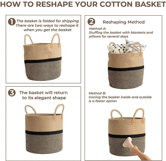 Colossal Laundry Basket - 16 Inches | Mustard - jasmeyhomes