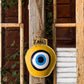 Yellow Evil Eye Cow Bell for Wall Decor - jasmeyhomes