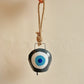 Grey Evil Eye Cow Bell for Wall Decor