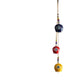 Evil Eye Cow Bell  Hand- Painted Iron Hanging Bell - Blue, Red and Yellow