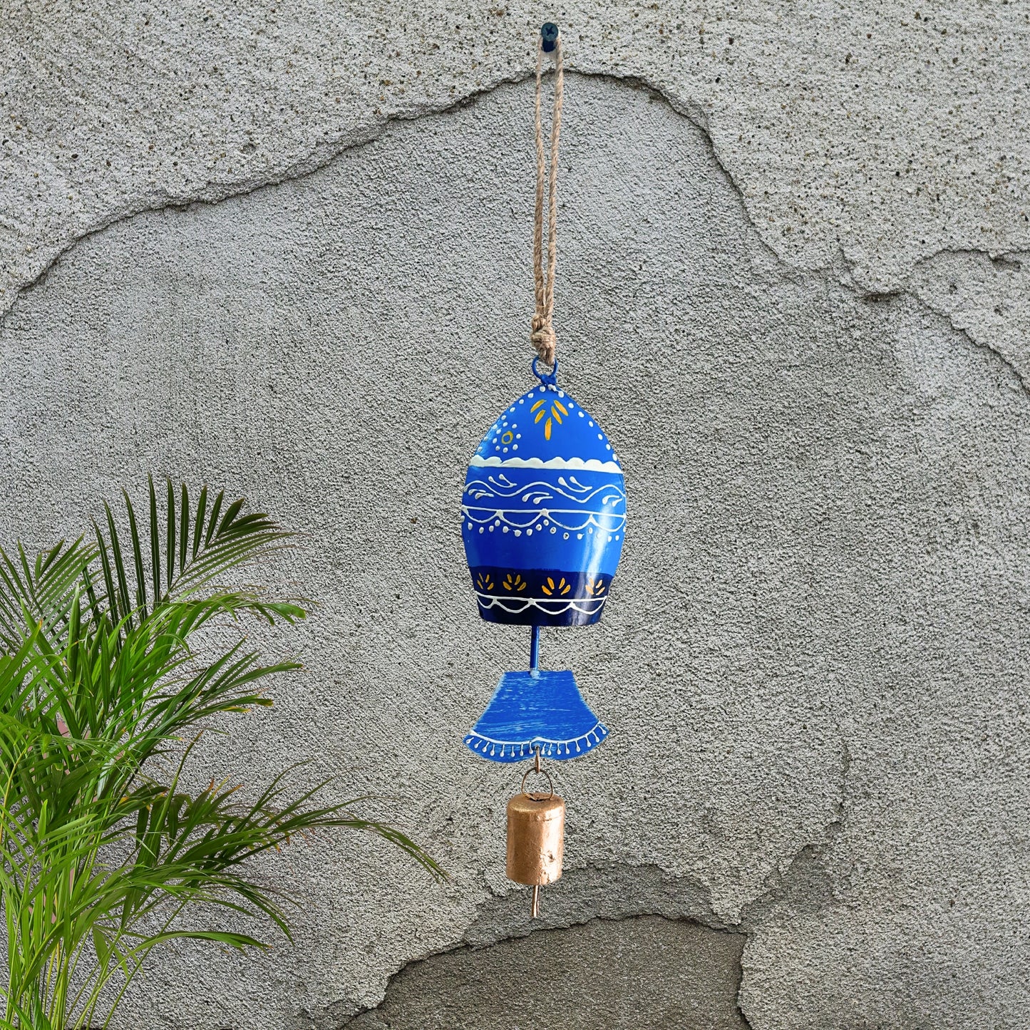 Fish Wind Chimes for Home Balcony with Sound - Blue