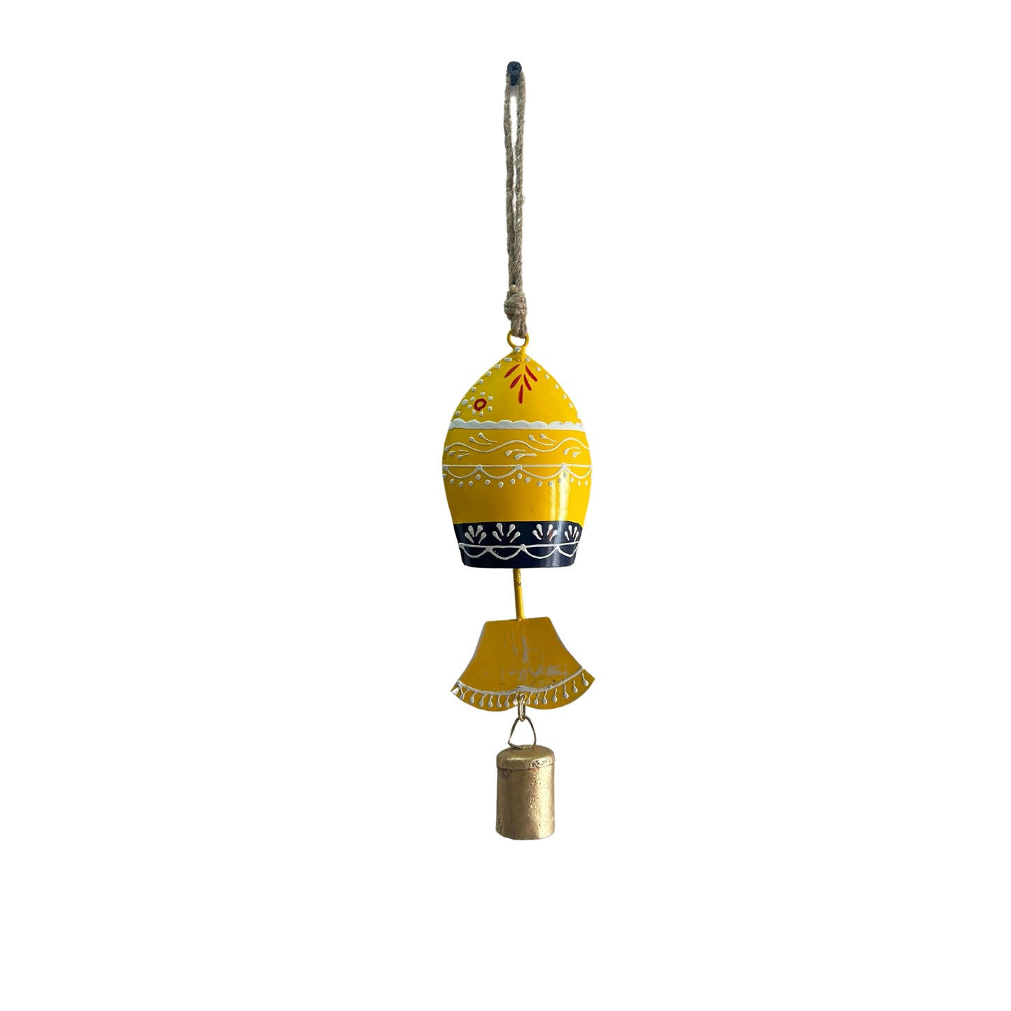 Fish Wind Chimes for Home Balcony with Sound - Yellow
