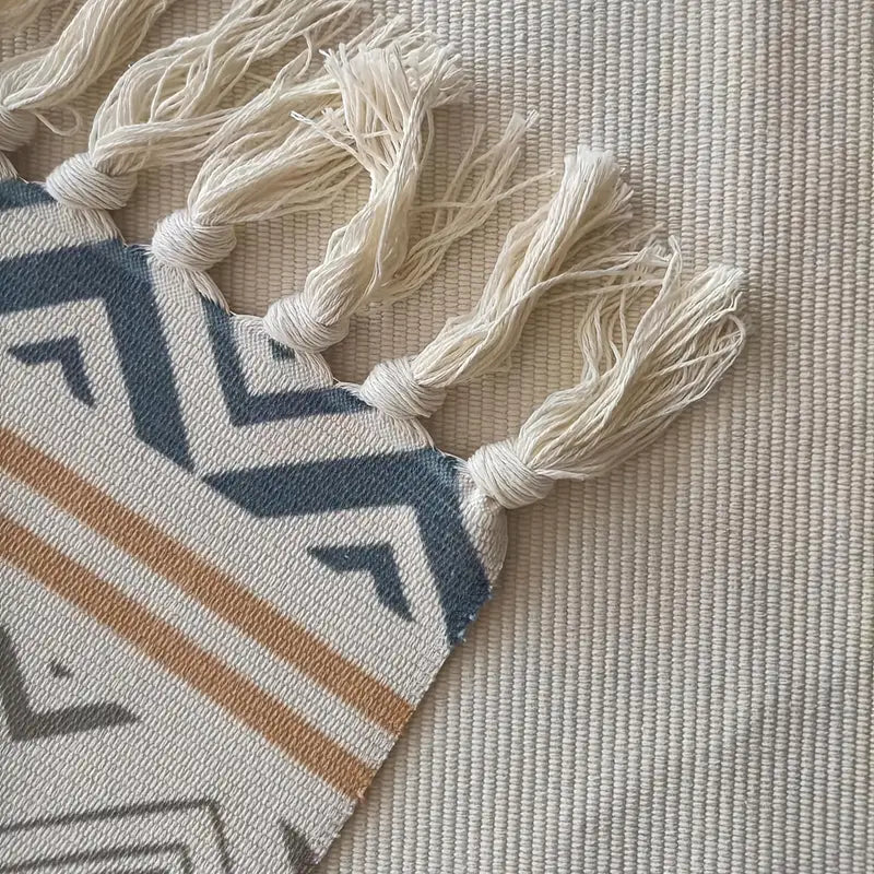 Bohemian Cotton Dhurrie | Floormat | 33X21 Inches