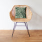 1 Velvet Leaf Cushion Cover  - Green