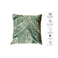 1 Velvet Leaf Cushion Cover  - Green