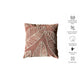 1 Velvet Leaf Cushion Cover  - Pink