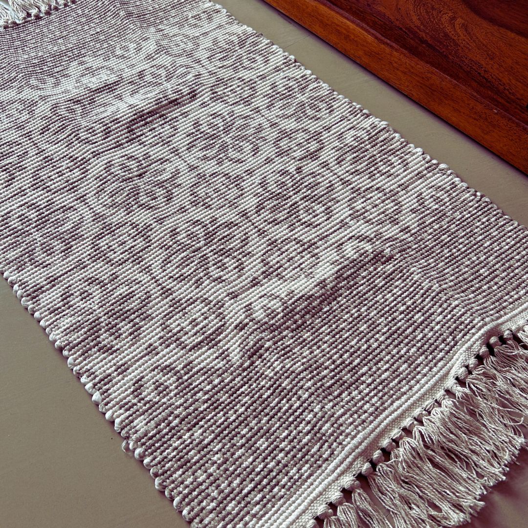 Graceful Gradient Cotton Dhurrie | Floormat | 33X21 Inches