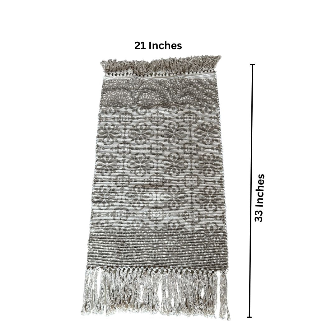 Graceful Gradient Cotton Dhurrie | Floormat | 33X21 Inches