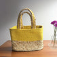 Handwoven Jute Handbag | Lunch Bag- Yellow