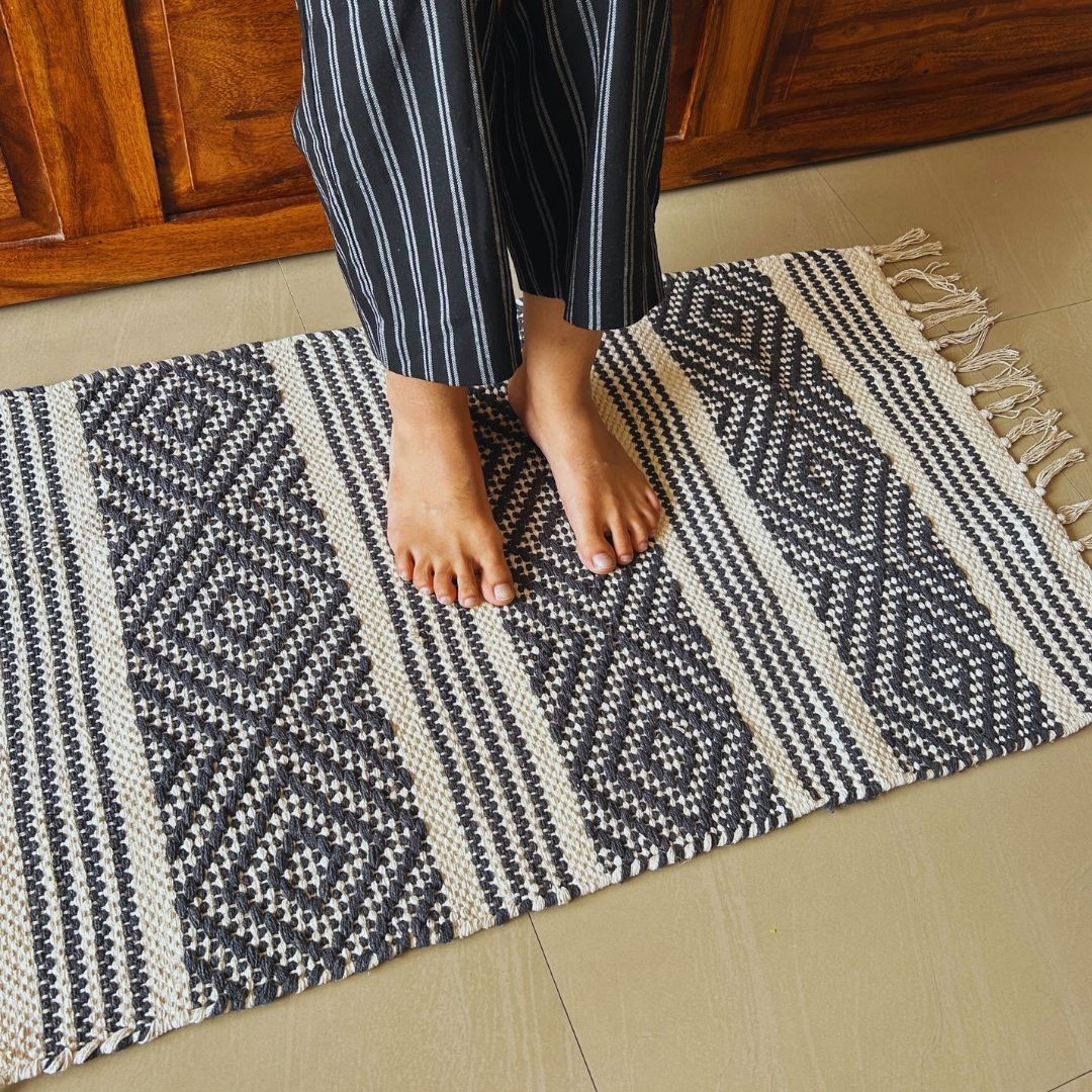 All Time Cotton Dhurrie | Floormat | 33X21 Inches