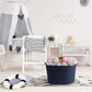 Modern Spacious Cotton Rope Basket - Blue - jasmeyhomes