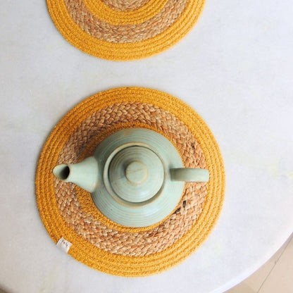 Yellow Double Ring Table Placemat - jasmeyhomes