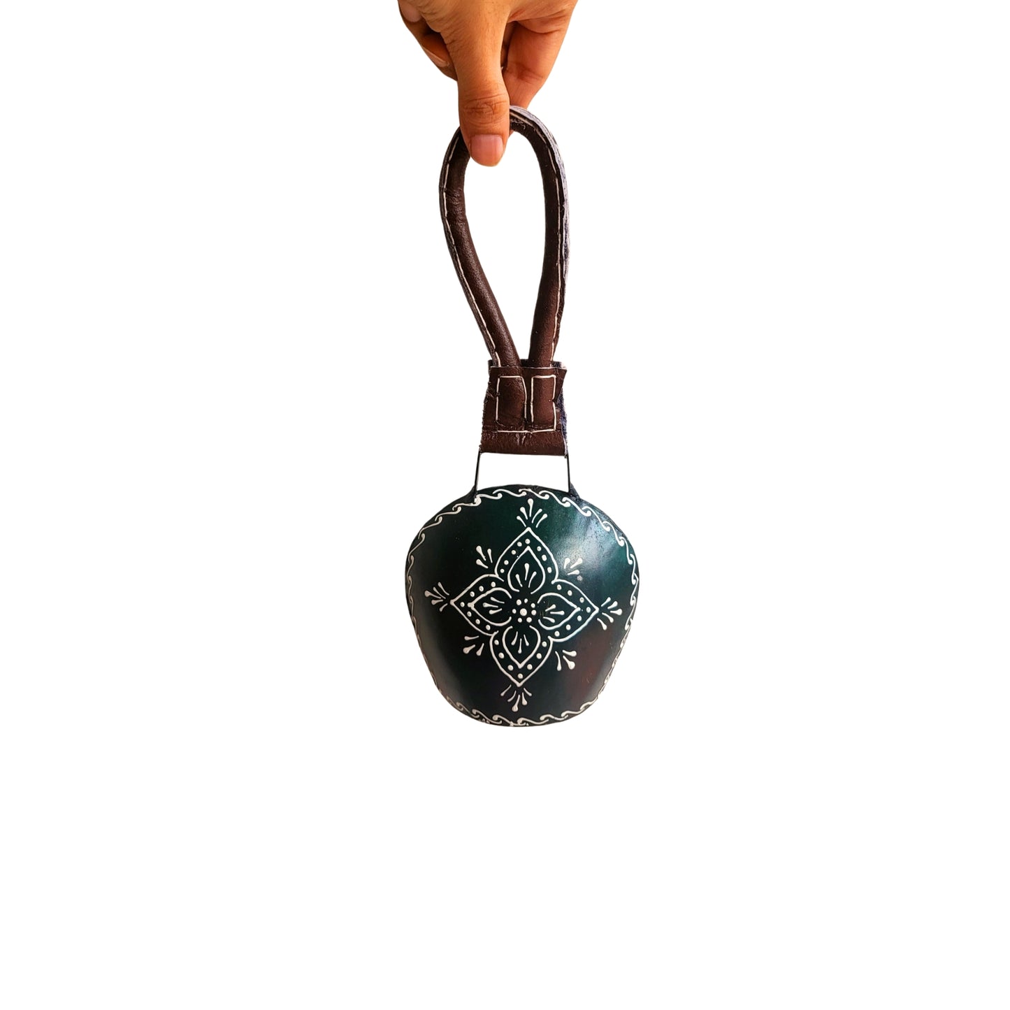 Cow Bell for Wall Decor - Turtle Green
