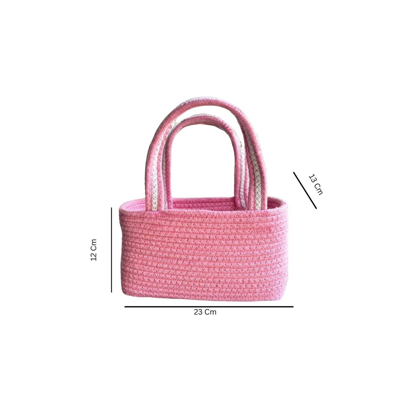 Boho Storage Basket- Baby Pink - jasmeyhomes