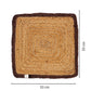 Jute Table Mats - Upper Crust Square 33cm - Brown - jasmeyhomes