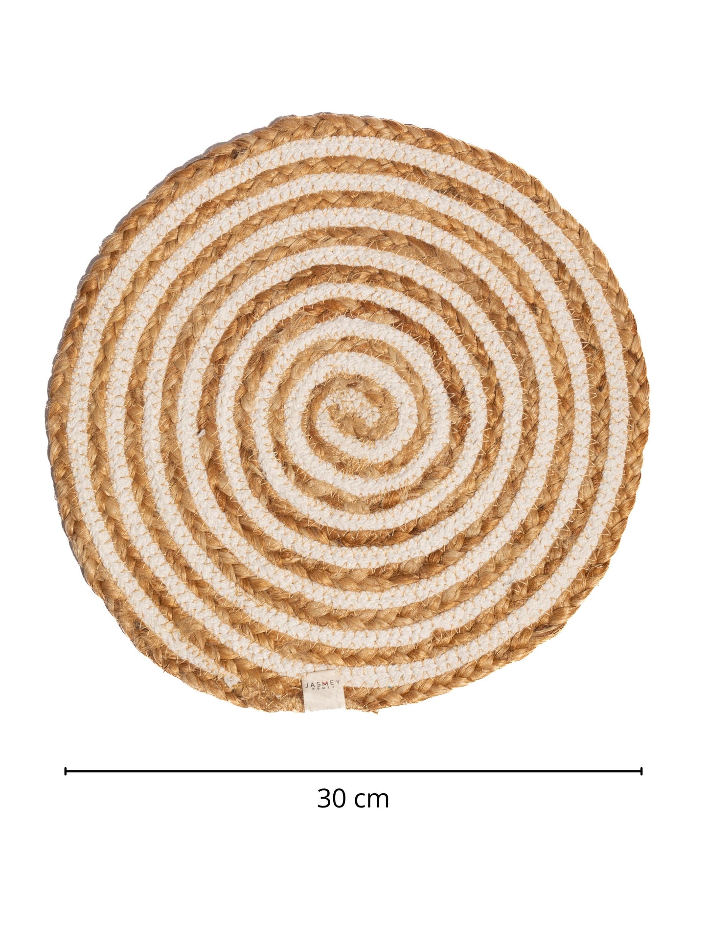 Spiral Jute Placemats - White - jasmeyhomes