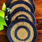 Double Ring Jute Placemat - Blue - jasmeyhomes