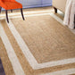 JASMEY HOMES | WHITE AND BEIGE COLOUR JUTE RUGS - jasmeyhomes