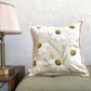 Embroidered Cushion Cover - Daisy White - jasmeyhomes