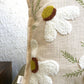 Embroidered Cushion Cover - Daisy White - jasmeyhomes