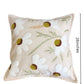 Embroidered Cushion Cover - Daisy White - jasmeyhomes