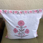 Blocked Cushion Cover - Floral - jasmeyhomes