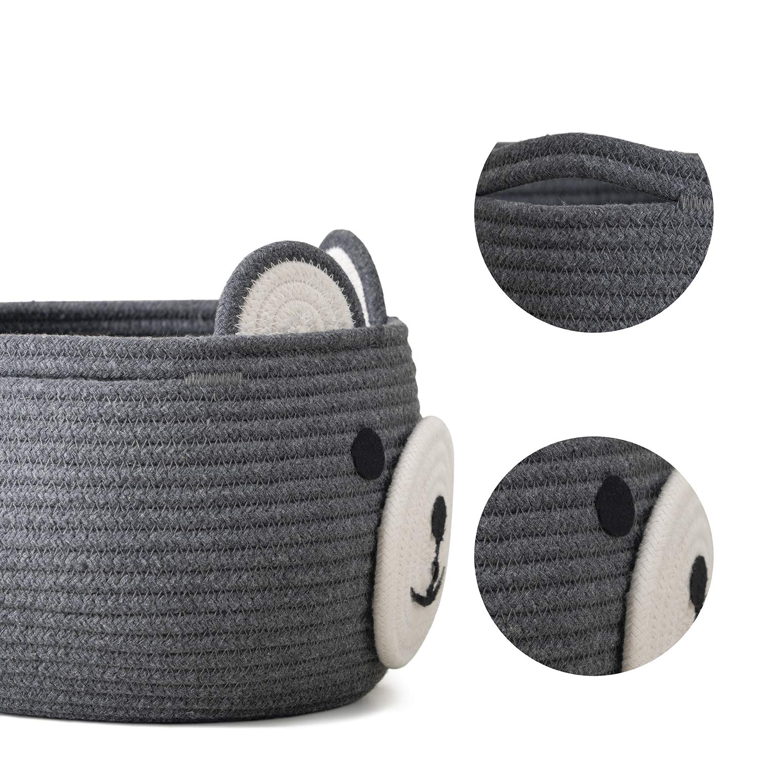 Kids Toy Basket | Multipurpose Storage Organiser (Grey) - jasmeyhomes