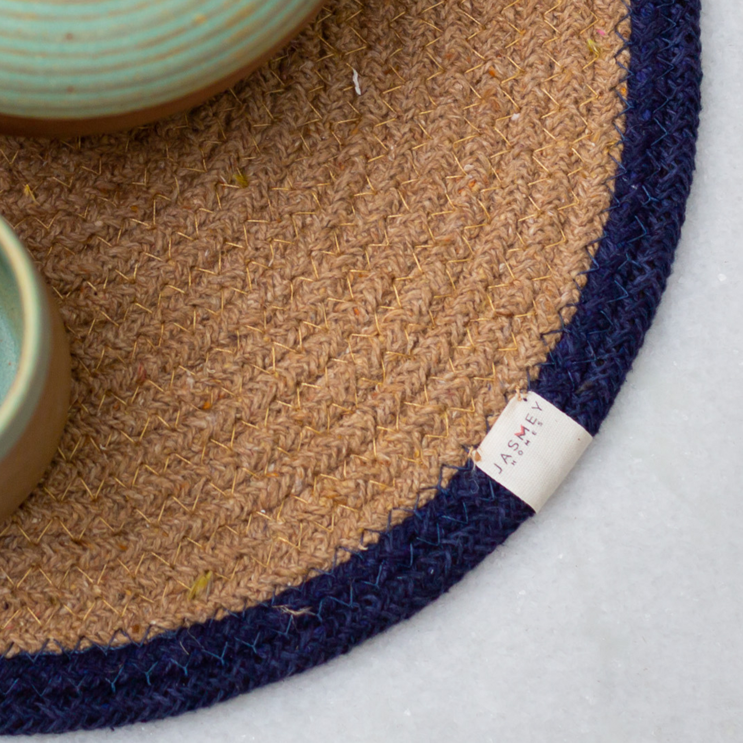Set of 2 Reversible Placemats- Outer Ring | Blue - jasmeyhomes