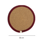 Set of 2 Reversible Placemats- Outer Ring | Maroon - jasmeyhomes