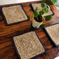 Upper Crust Square Jute Mats - Blue - jasmeyhomes