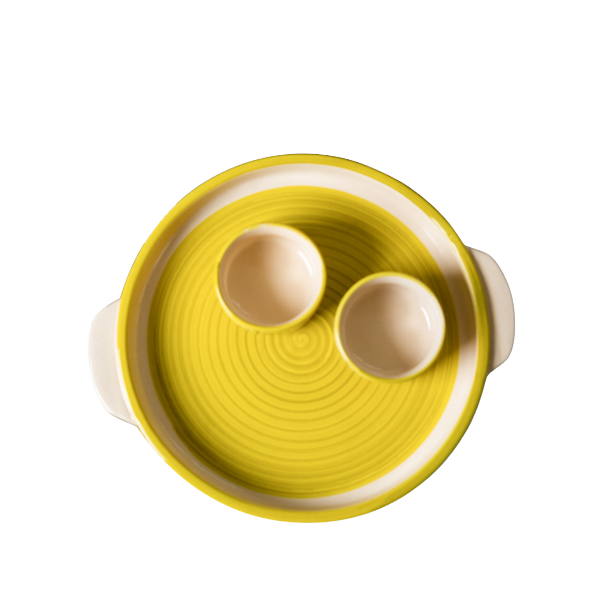 Bengal Fusion- Platter + 2 Dip Bowls - jasmeyhomes