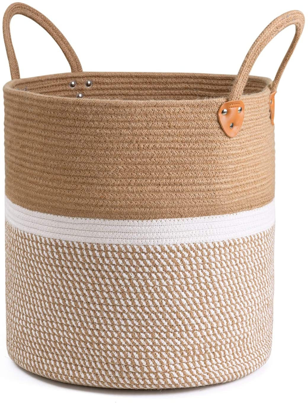 Colossal Laundry Basket - 16 Inches | White - jasmeyhomes