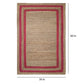 RED AND BEIGE COLOUR JUTE RUGS - jasmeyhomes